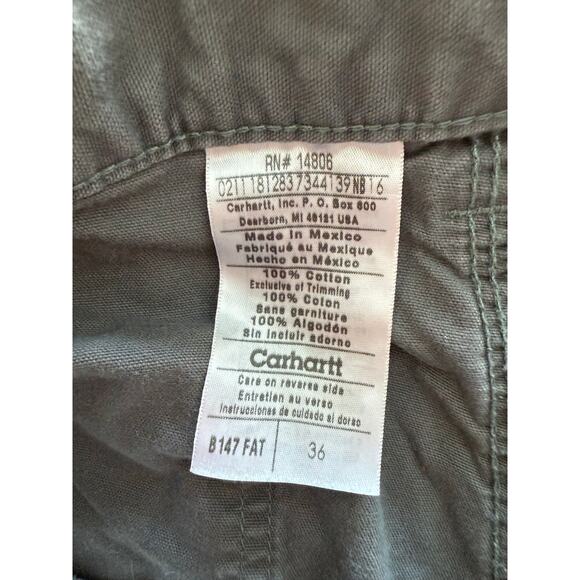 Carhartt Gray Cargo Shorts with Relaxed Fit - Picture 3 of 4